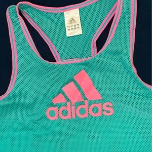 Adidas Mesh Racerback Tank Jersey Basketball Top - L